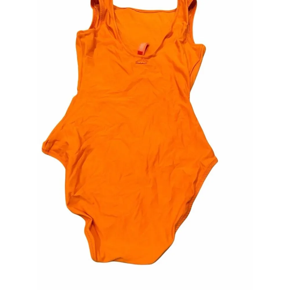 Brand New Skims Women's Size Small Tangerine Orange Signature Swim One Piece